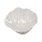 Decorative Bowl - Ivory Resin Coastal Pearlized Shell, 9 in.