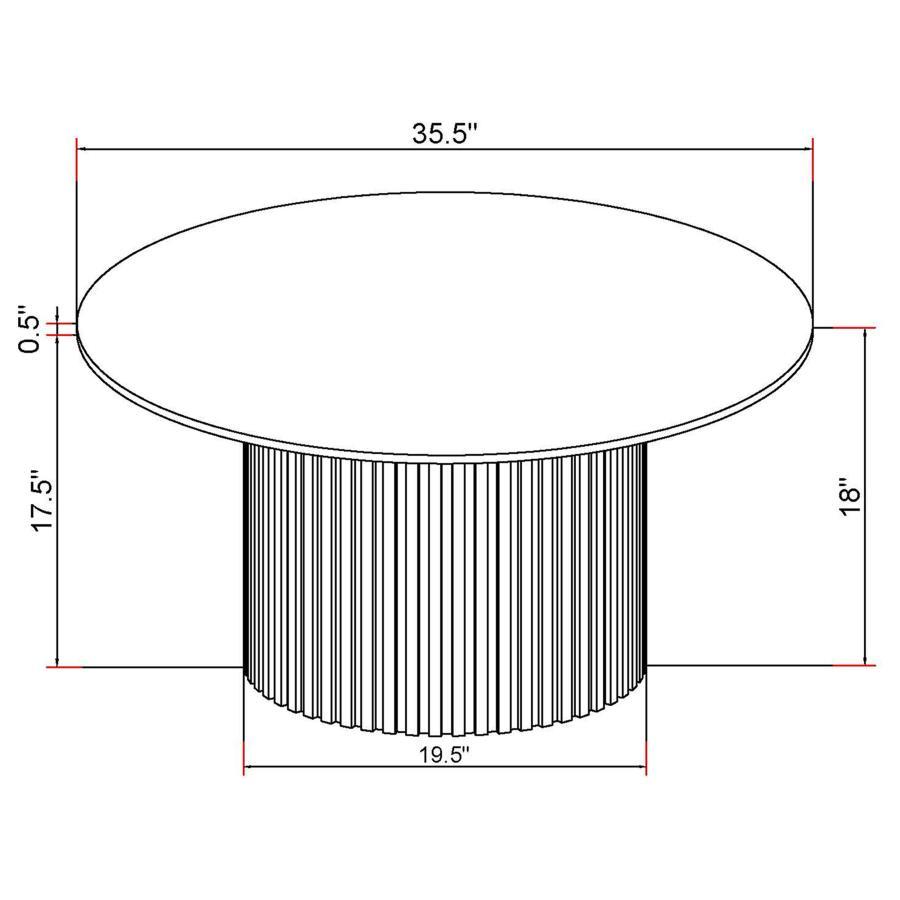 Rowena - Round Sintered Stone Table