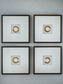 Dallbourne - White / Gold Finish - Wall Art Set (Set of 4)