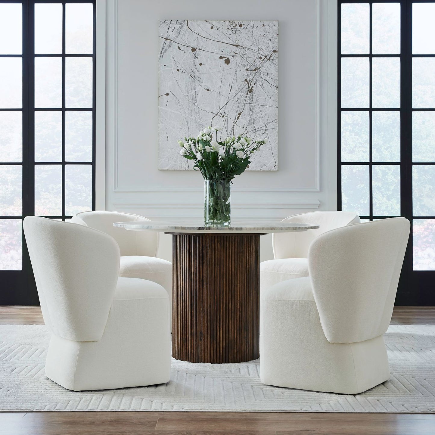 Accent Dining - Dining Chair With Casters Accent