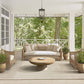 Ocean Striped Beige Brown Indoor/Outdoor Area Rug: 7'9" x 10'2"