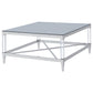 Lindley - Square Tempered Mirror Acrylic Table