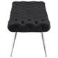Ella - Upholstered Tufted Bench Metal Legs