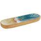 Coastal Brown Mango Wood Tray: Brown