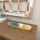 Coastal Brown Mango Wood Tray: Brown