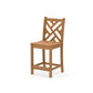Polywood Chippendale Counter Side Chair in Natural