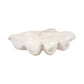 Bowl - Ivory Polyresin Pearlized Clam Shell, 25 in.