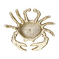 Decorative Figurine - Gold Metal Coastal Crab Decor, 7 in.