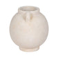 Ceramic Round Bulbous Handle Jug - White, 7 in.