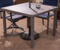 Rocky Creek - Gray - Square Dining Table With Umbrella Option