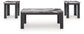 Jazmore - Dark Brown - Occasional Table Set (Set of 3)