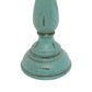 Traditional Teal Wooden Candle Holder Set