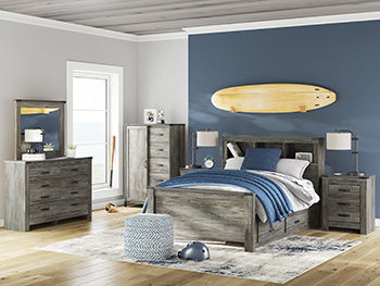Frandern - Gray - Six Drawer Dresser