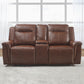 Avery - Loveseat With Console P2 - Cognac