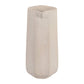 Decorative Vase - Ivory Paper Mache with Rattan Handle, 11in
