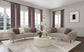 Ellorie - Upholstered Curved Sofa Set
