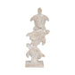 Figurine - Ivory/White Resin Stacked Sea Turtles, 16 in.