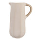 Decorative Vase - Ivory Paper Mache with Rattan Handle, 11in