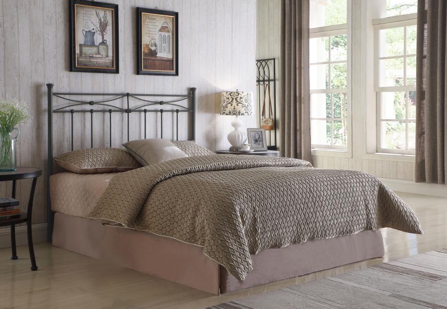 Lane - Metal Queen / Full Open Frame Headboard - Rustic Bronze