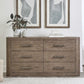 South Bend - 6 Drawer Dresser - Brown