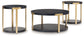Shylore - Black / Brass Finish - Occasional Table Set (Set of 3)