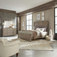 Skyview Lodge - King Panel Bed, Dresser & Mirror - Cobblestone