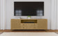 Arini - Rattan Cane 2-Door TV Stand Media Console - Sand Wash