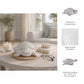 Decorative Figurine - White Resin Coastal Sea Turtle, 5 in.