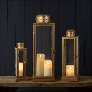 Lanterns - Gold Nested Port (Set of 3)