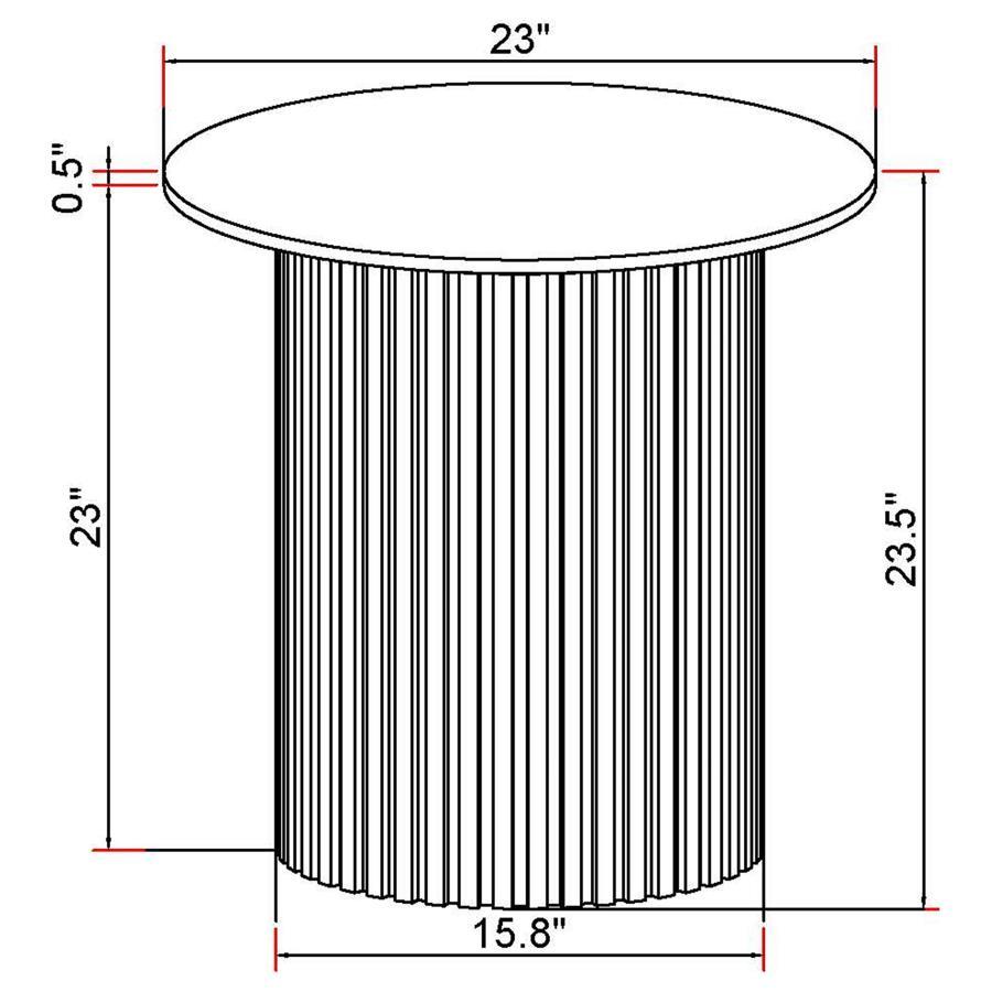 Rowena - Round Sintered Stone Table