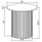 Rowena - Round Sintered Stone Table