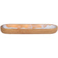 Coastal Brown Mango Wood Tray: Brown