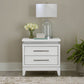 Reflections - Nightstand With Lights and Charging Station - White