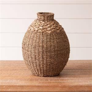 Large Woven Seagrass Vase (PC)