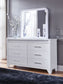 Jarlee - White - Dresser And Mirror