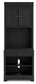 Beckincreek - Black - Bookcase With Door Hutch