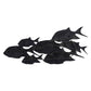 Wall Decor - Blue Metal Coastal School of Fish, 41x17 in.