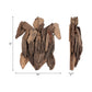 Driftwood Coastal Turtle Wall Figurine - Brown, 12 in.