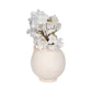 Ceramic Round Bulbous Handle Jug - White, 7 in.