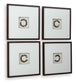 Dallbourne - White / Gold Finish - Wall Art Set (Set of 4)