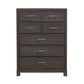 Modern Edge - 5 Drawer Chest - Brown