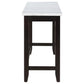 Toby - Marble Counter Dining Table - Rustic Espresso