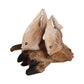 Figurine - Brown Wood Swimming Fish on Branch, 12 in
