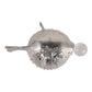 9" Aluminum Fish W/acrylic Ball, Silver