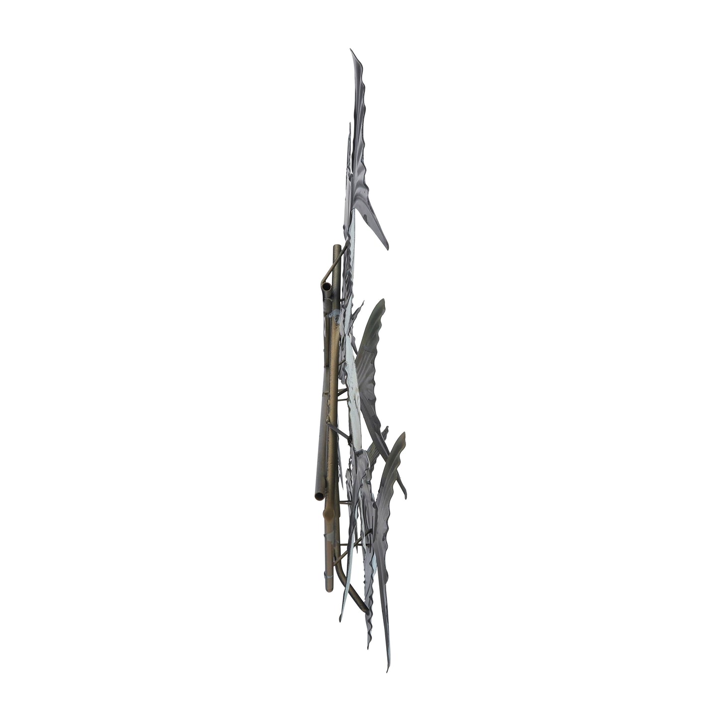 Wall Decor - Blue Metal Coastal School of Fish, 41x17 in.