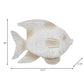 Resin Coastal Fish Decorative Figurine - White, 14 in.