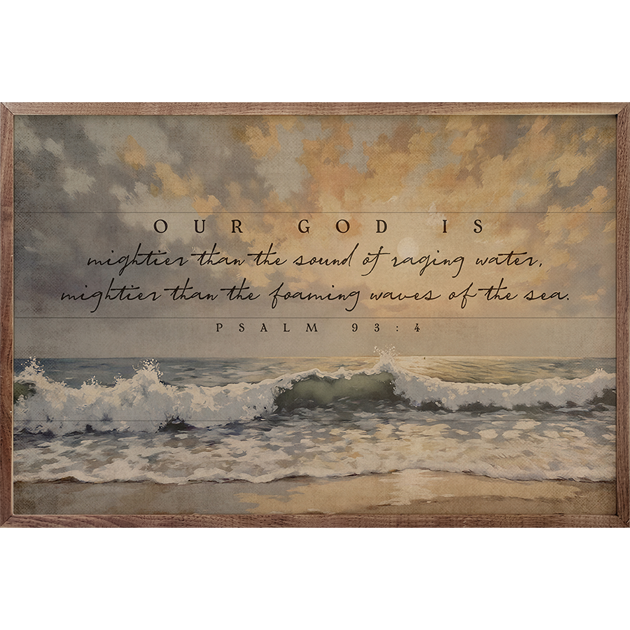 Our God Is Mightier Psalm: 16x10