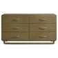 Amsbury - 6-Drawer Dresser Cabinet - Nutmeg