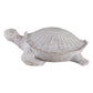 Decorative Figurine - White Resin Coastal Sea Turtle, 5 in.