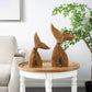 Nautical Brown Wood Sculpture Set